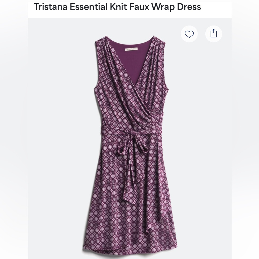41 Hawthorn Tristana Essential Knit Faux Wrap Dress. Size MP NWT